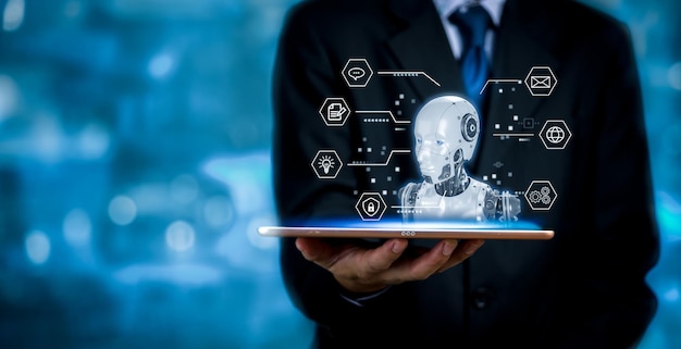 Smart technology implementation showing AI-driven workflow optimization system